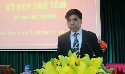 Đồng chí Đỗ Huy Chiến – Phó Bí thư Huyện ủy, Chủ tịch UBND Quốc Oai. (Ảnh: KT)