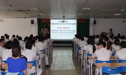 Vĩnh Phúc: Thực hiện tốt công tác hỗ trợ pháp lý cho doanh nghiệp
