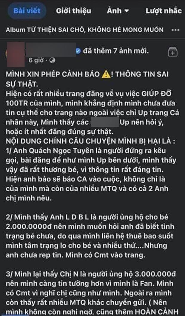 Sở Thông tin và Truyền thông mời Quách Ngọc Tuyên làm việc liên quan đến ồn ào kêu gọi từ thiện lừa đảo ảnh 3