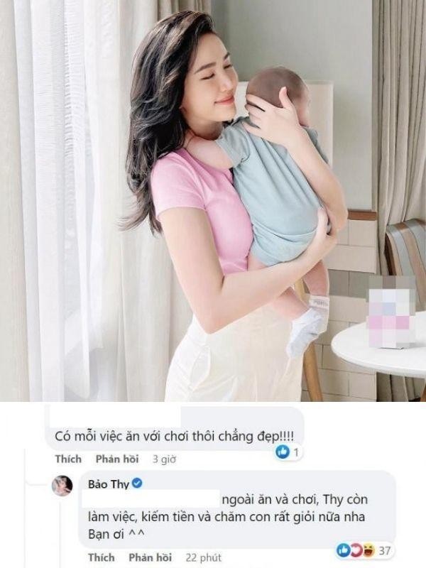 Bảo Thy đáp trả khi bị mỉa mai “ăn bám” chồng nên đẻ xong vẫn đẹp ảnh 3