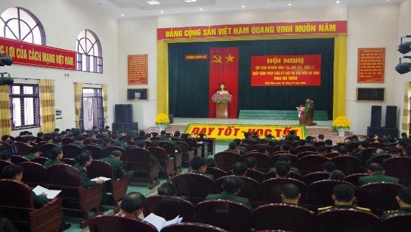 Trường Quân sự - Quân đoàn 1: Phấn đấu trở thành tập thể vững mạnh toàn diện về chấp hành pháp luật