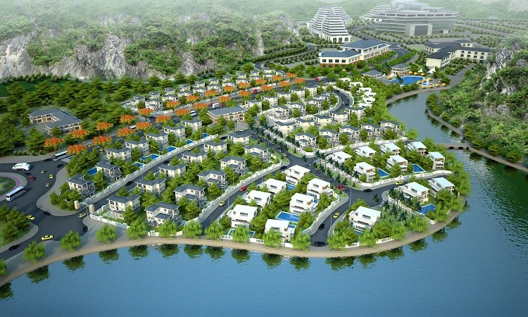 Phối cảnh dự án khu đô thị Cái Giá trên đảo Cát Bà do VInaconex ICT làm chủ đầu tư