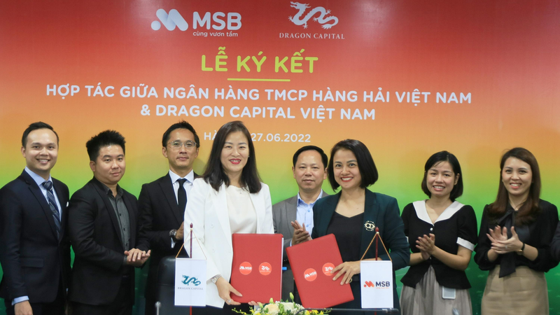 MSB ký kết hợp tác với Dragon Capital ra mắt sản phẩm đầu tư cho khách hàng ưu tiên