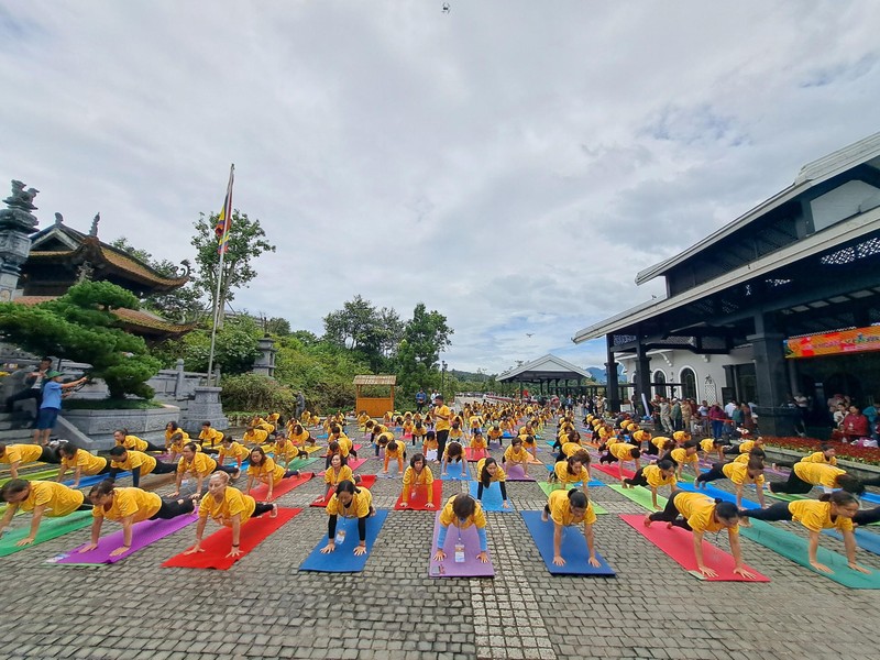 Ấn tượng màn đồng diễn Yoga trên đỉnh Fansipan ảnh 6