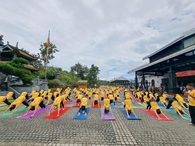 Ấn tượng màn đồng diễn Yoga trên đỉnh Fansipan ảnh 5