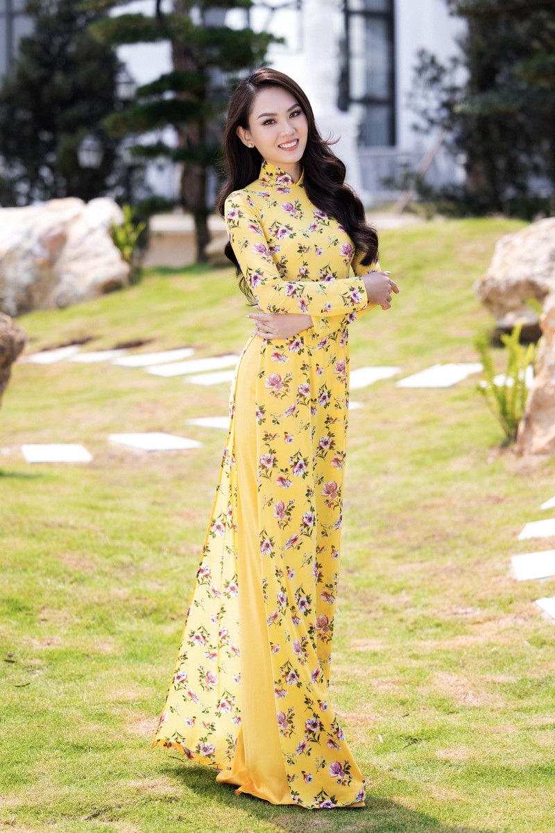 Nam Em và dàn thí sinh Miss World Vietnam 2022 khoe sắc với áo dài ảnh 5