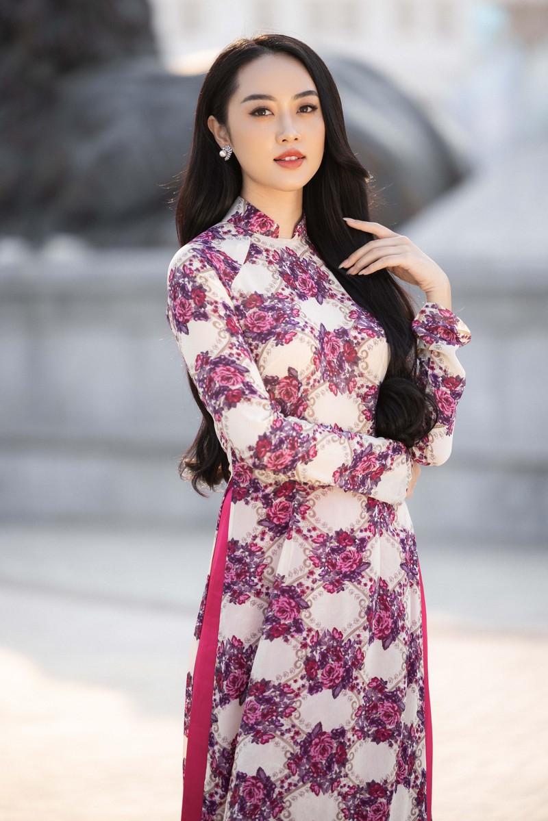 Nam Em và dàn thí sinh Miss World Vietnam 2022 khoe sắc với áo dài ảnh 8