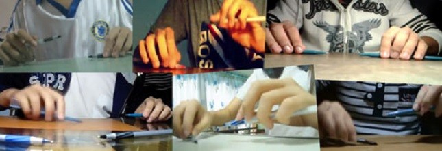 Trào lưu đập bút tạo tiếng nhạc đã và đang gây sốt với giới học trò - Ảnh: Thanh Nam