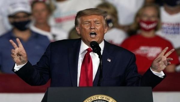 Tổng thống Mỹ Donald Trump được giới thiệu đề cử cho giải Nobel Hòa bình năm 2021. Ảnh: Telegraph