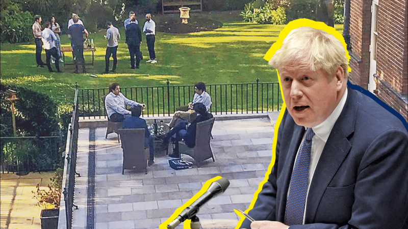 Thủ tướng Anh Boris Johnson đã thừa nhận tham dự một bữa tiệc ở vườn sau số 10 Downing trong thời gian giãn cách xã hội vào năm 2020. Ảnh: The Guaridan