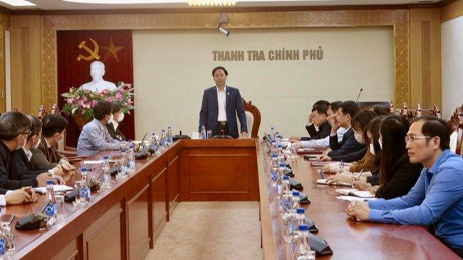 Phó Tổng thanh tra Chính phủ Trần Ngọc Liêm phát biểu tại buổi thông báo Kết luận thanh tra.
