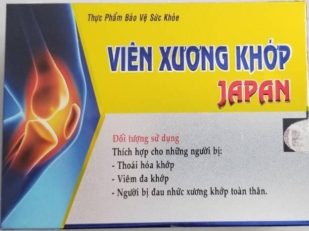 Viên xương khớp Japan chứa chất cấm Diclofenac