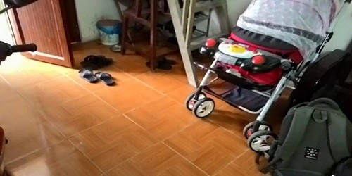 Nơi chị H. gục sau vụ nổ súng