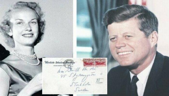 Gunilla von Post và John F. Kennedy.