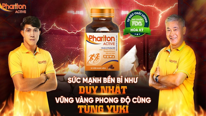 Nhà vô địch Nguyễn Trần Duy Nhất và diễn viên, vệ sĩ nổi tiếng Tùng Yuki lựa chọn Phariton ACTIVE là viên uống bổ sung dưỡng tăng năng lượng võ sĩ.