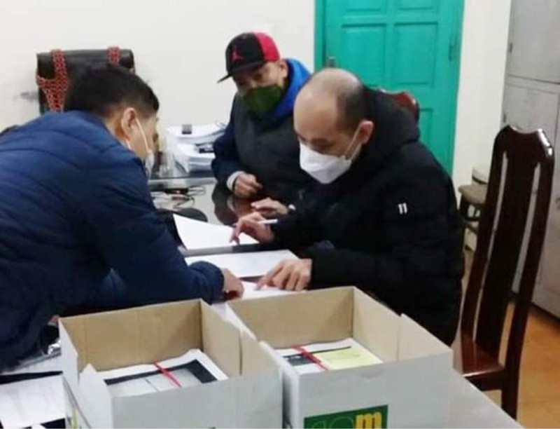 Hình ảnh đối tượng người nước ngoài tại cơ quan Công an.