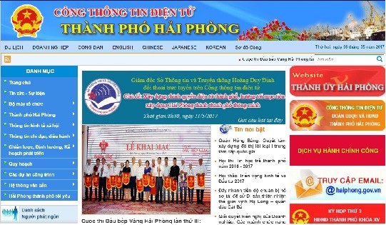 Trang chủ Cổng thông tin điện tử TP Hải Phòng