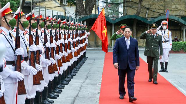 Thủ tướng Phạm Minh Chính thăm, chúc Tết các đơn vị Công an.