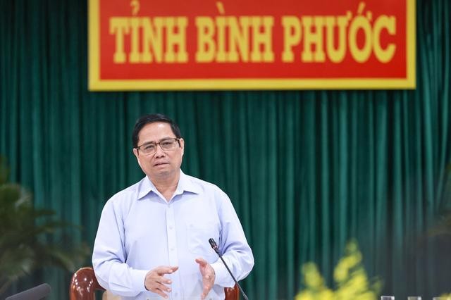 Theo Thủ tướng, Bình Phước là tỉnh có đủ điều kiện để phát triển toàn diện, nhanh, bền vững.