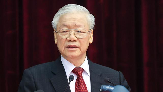 Tổng Bí thư Nguyễn Phú Trọng phát biểu khai mạc Hội nghị Trung ương 5 khoá XIII.