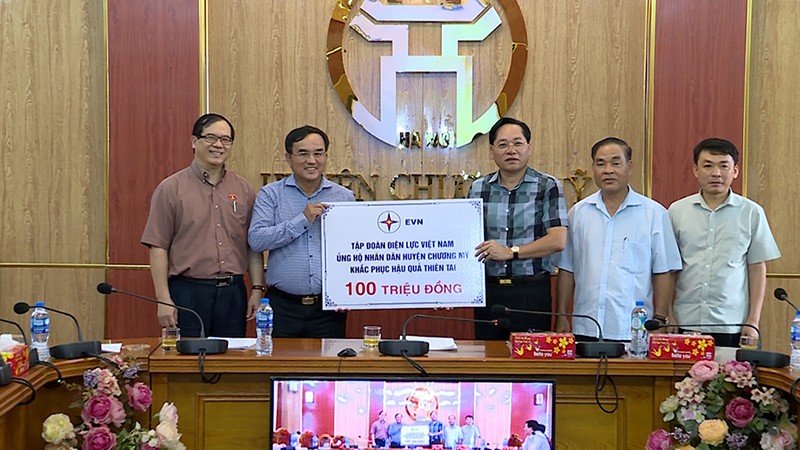 EVN kịp thời hỗ trợ người dân Chương Mỹ (Hà Nội)