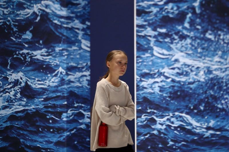 Nữ sinh 17 tuổi người Thụy Điển Greta Thunberg.