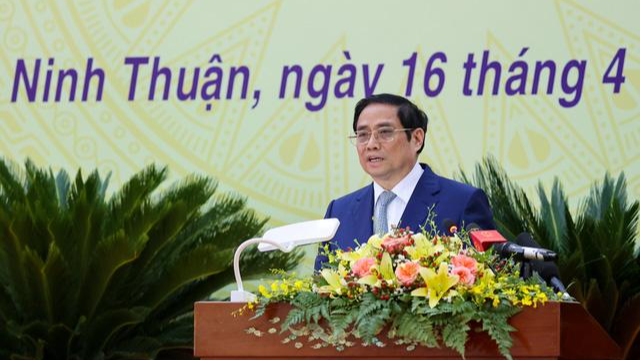 Thủ tướng Chính phủ Phạm Minh Chính phát biểu tại buổi lễ.