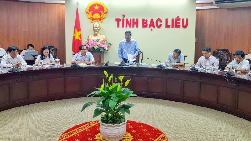 Ông Vương Phương Nam - Phó Chủ tịch Thường trực UBND tỉnh Bạc Liêu phát biểu tại Hội nghị.