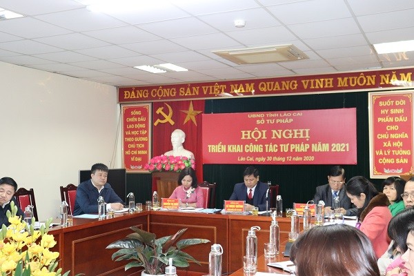 Lào Cai: Sở Tư pháp triển khai công tác Tư pháp năm 2021