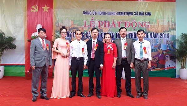 Xã Hải Sơn, tỉnh Quảng Trị làm Lễ phát động xây dựng xã đạt chuẩn NTM trong năm 2019.