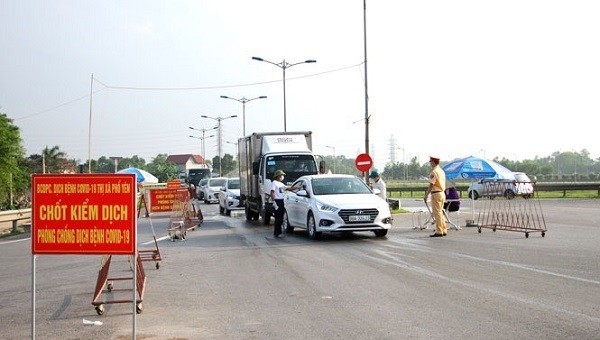 Thái Nguyên kích hoạt các chốt kiểm soát liên ngành phòng chống dịch COVID-19.