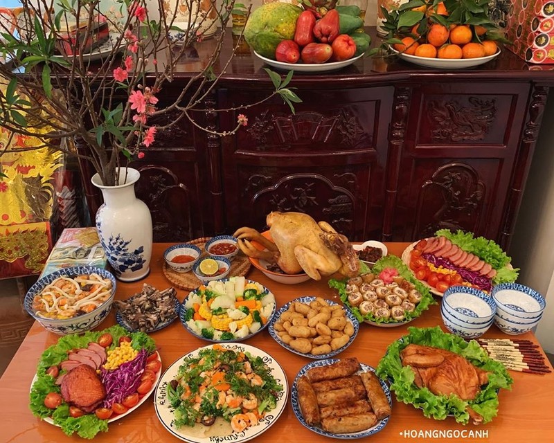 Mâm cơm cúng ông Công ông Táo (ảnh minh họa).