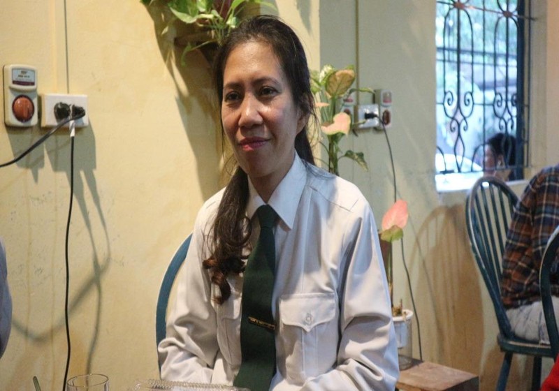 Trung tá Nguyễn Thị Trần Thanh.