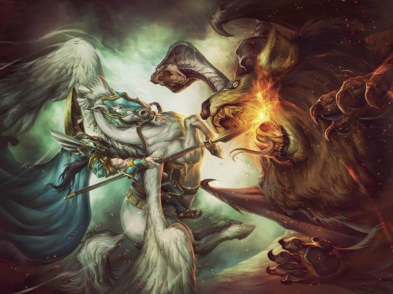Bellerophon tiêu diệt Chimera.