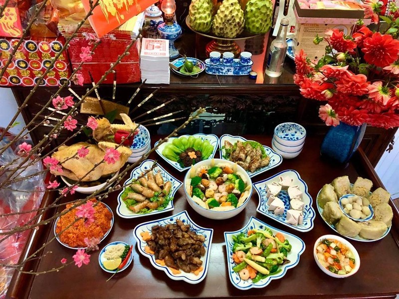 Mâm cỗ Tết (ảnh minh họa).