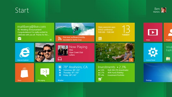 Windows 8 bao gồm một loạt tính năng mới