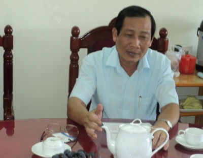 Ông Trương Minh Lưu tiếp xúc với PV
