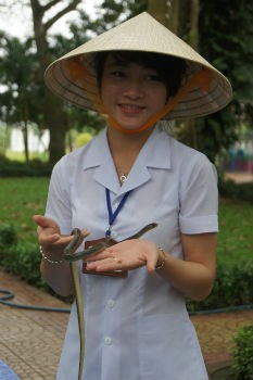 “Hoa khôi trại rắn” giới thiệu về những con vật “hiền lành”
