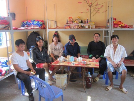 Các học viên đón Tết ở trại