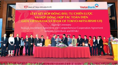 Bank of Tokyo-Mitsubushi UFJ là nhà đầu tư chiến lược đang nắm giữ 20% cổ phần của Vietinbank. (Ảnh minh họa)