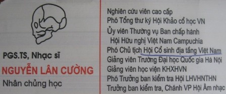 Danh thiếp độc đáo của ông Cường