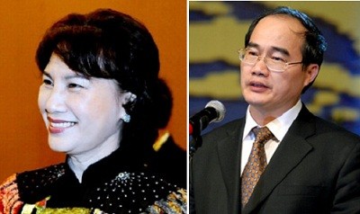 Bà Nguyễn Thị Kim Ngân và ông Nguyễn Thiện Nhân được bầu vào Bộ Chính trị