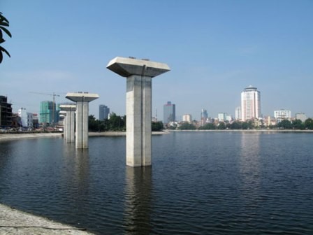 Công trình đang được thi công rất chậm
