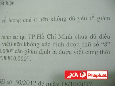 Bản giám định chào thua số 8 ma thuật