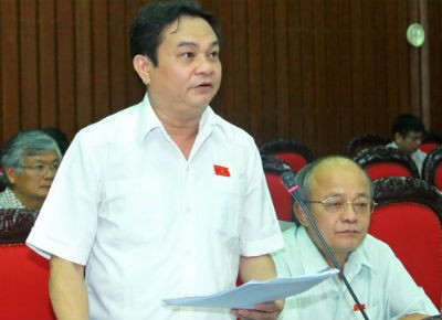ĐBQH tỉnh Hà Tĩnh Nguyễn Văn Sơn phát biểu ý kiến