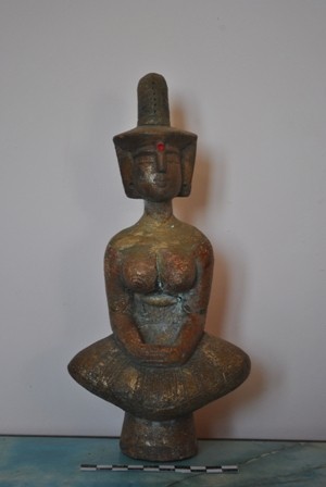 Pho tượng Bà được ngư dân phát hiện.