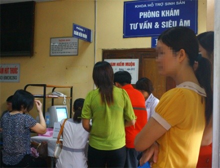 Phần lớn người đến khám ở khoa hiếm muộn là phụ nữ