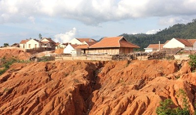 Khu đất tái định cư tại điểm Huôi Siu – Huôi Lạn trước nguy cơ sạt lở cao