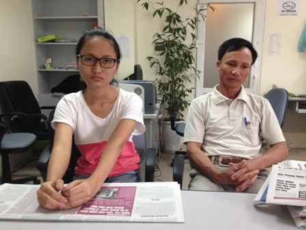 Cha và em gái của bị can Tô Văn Hỏa (ông Tô Văn Hán, chị Tô Thị Hoan).